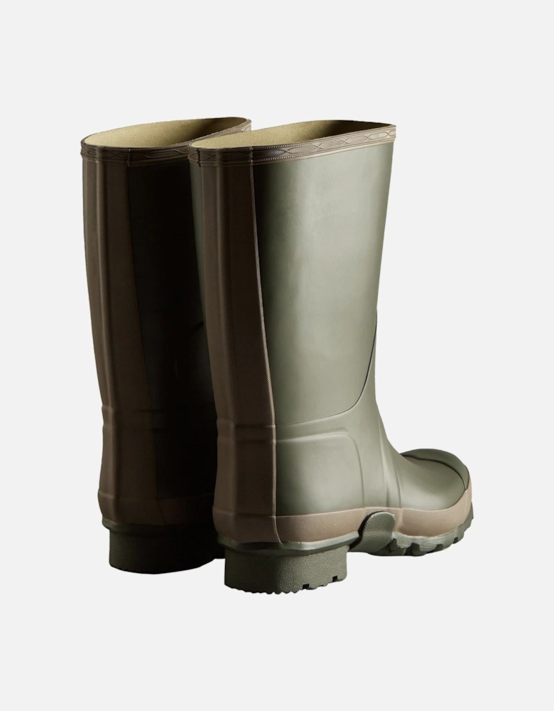 Gardener Boot Rubber Men's Dark Olive/Clay Wellington Boots