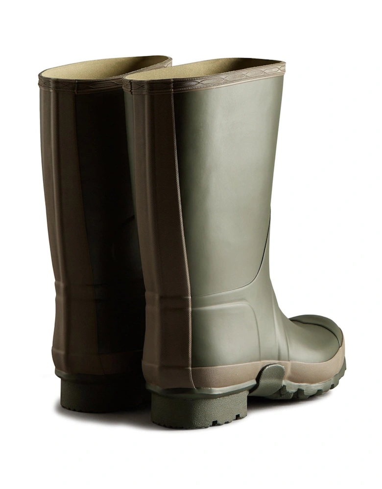 Gardener Boot Rubber Men's Dark Olive/Clay Wellington Boots