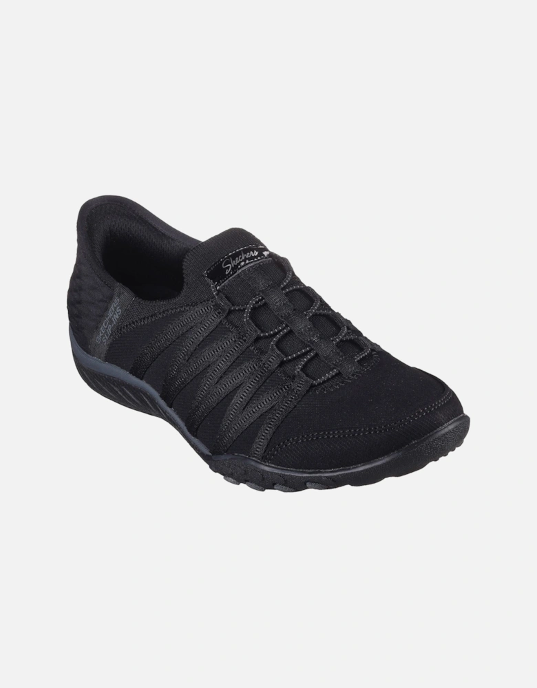 Breathe-Easy Roll-With-Me Knit Mesh Women's Black Trainers