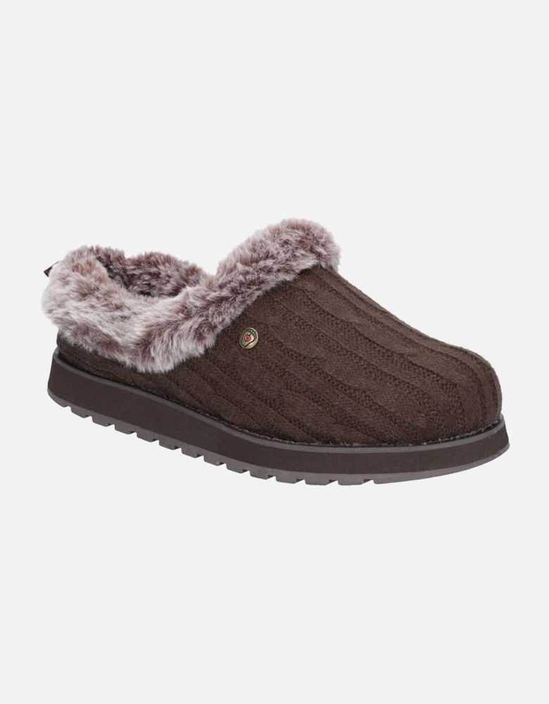 model Keepsakes Ice Angel Mule Slipper Female in Chocolate