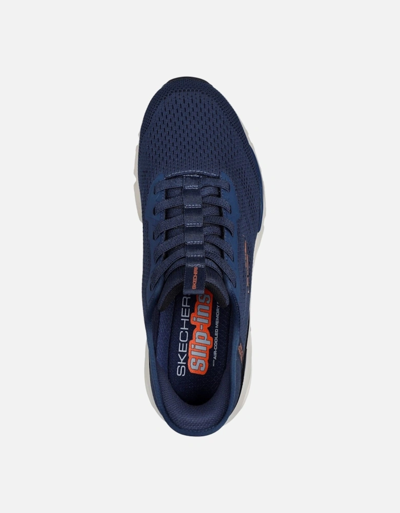 Skech-Air Ventura Vanderway Textile Men's Navy/Orange Trainers