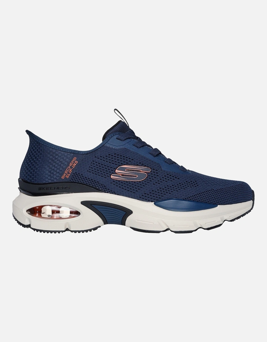 Skech-Air Ventura Vanderway Textile Men's Navy/Orange Trainers