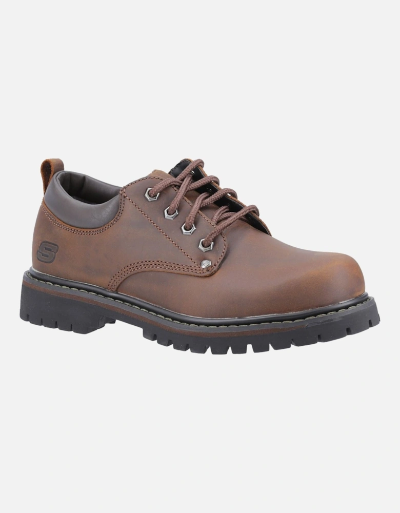 Tom Cats Leather Men's Dark Brown Lace-Up Shoes