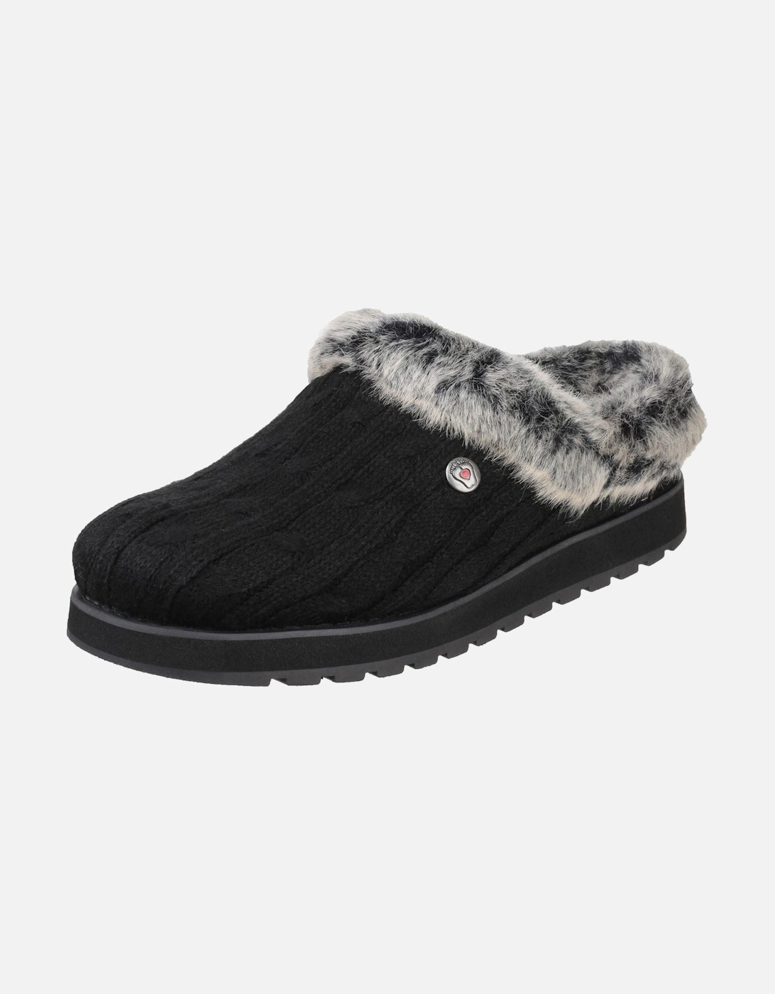 model Keepsakes Ice Angel Mule Slipper Female in Black