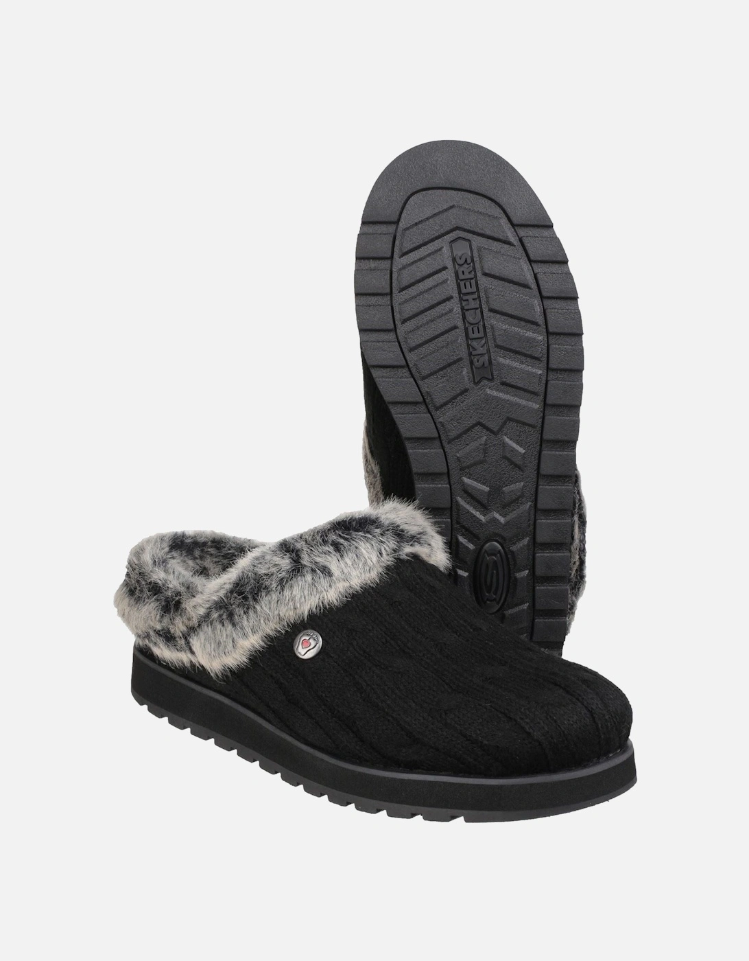 model Keepsakes Ice Angel Mule Slipper Female in Black