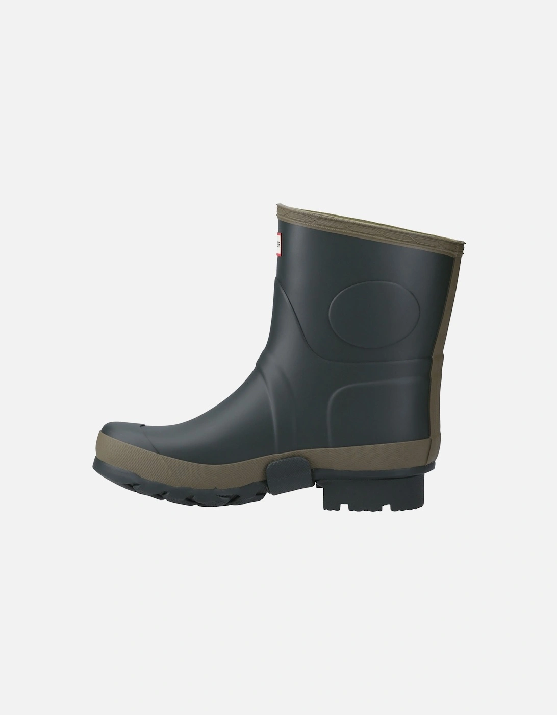 Men's Gardener Short Wellington Boot in Dark Olive/Clay