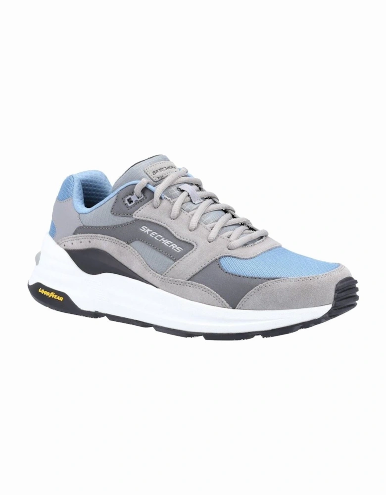 Global Jogger Leather Men's Grey/Blue Trainers