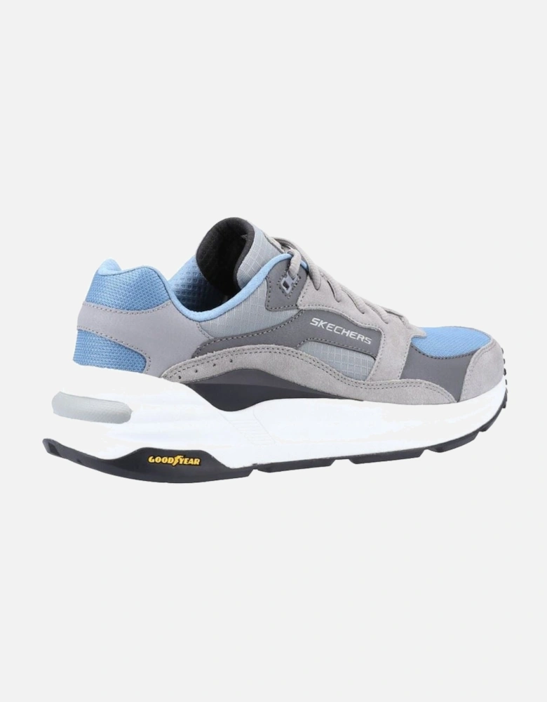 Global Jogger Leather Men's Grey/Blue Trainers