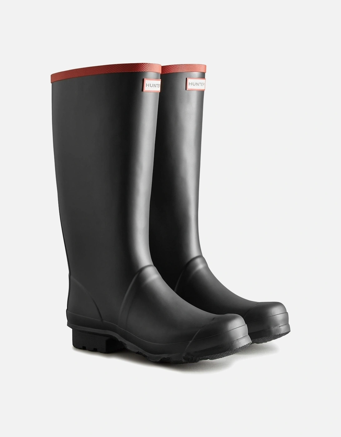 Women's Hunter Unisex Argyll Full Knee Wellington in Black - Size: UK 15 / eu 50 / us 17