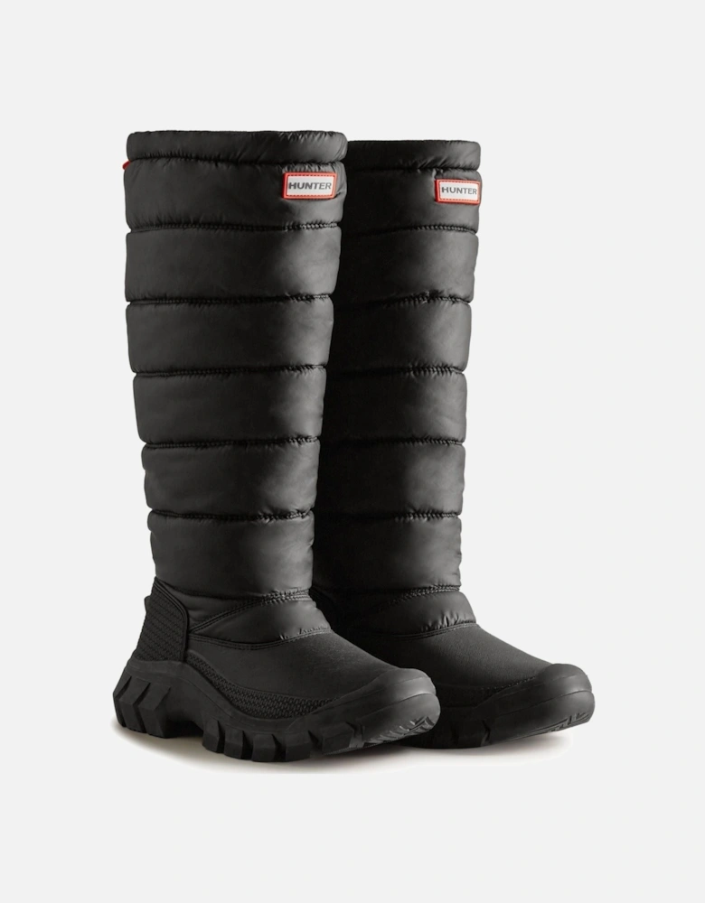 Intrepid Nylon Women's Black Wellington Boots