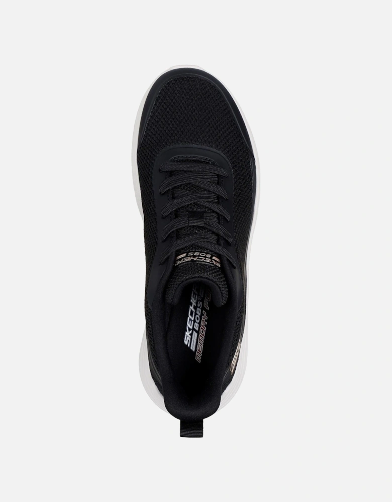 model Bobs Squad Waves Still Wading Trainers Female in Black