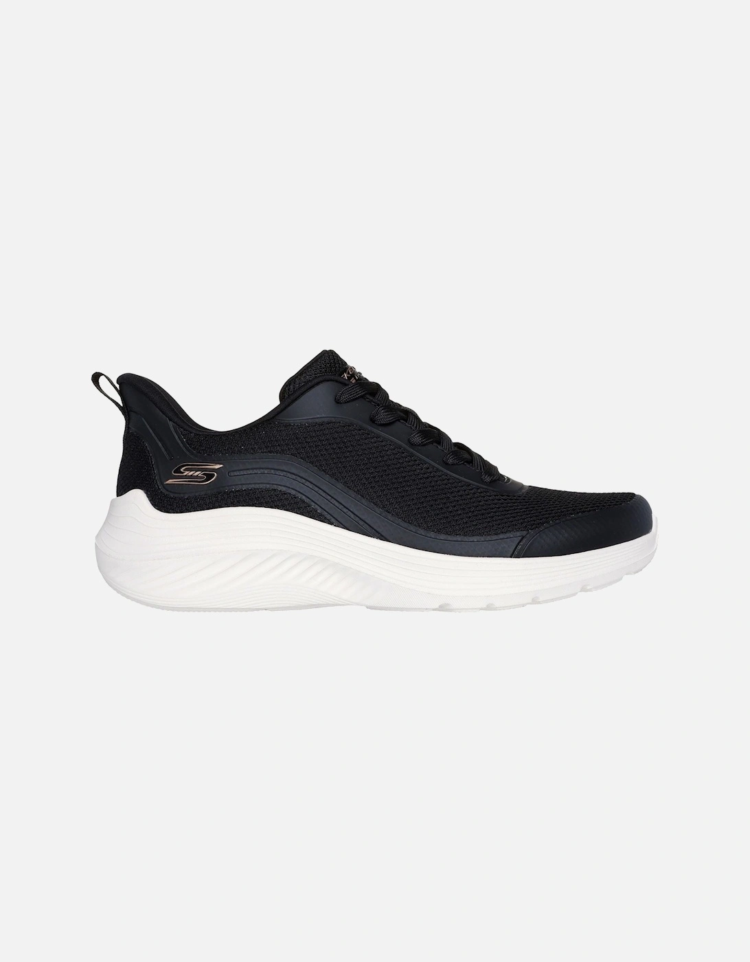 model Bobs Squad Waves Still Wading Trainers Female in Black