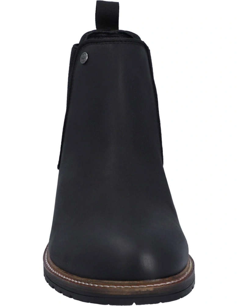 Jura Leather Men's Black  Chelsea Boots