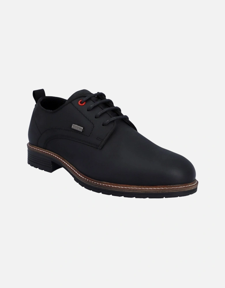 Jura Leather Men's Black Lace-Up Shoes