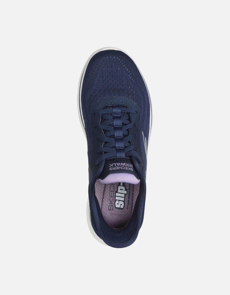 Skechers model GO WALK 7 - Valin Shoe Female in Navy/Lavender