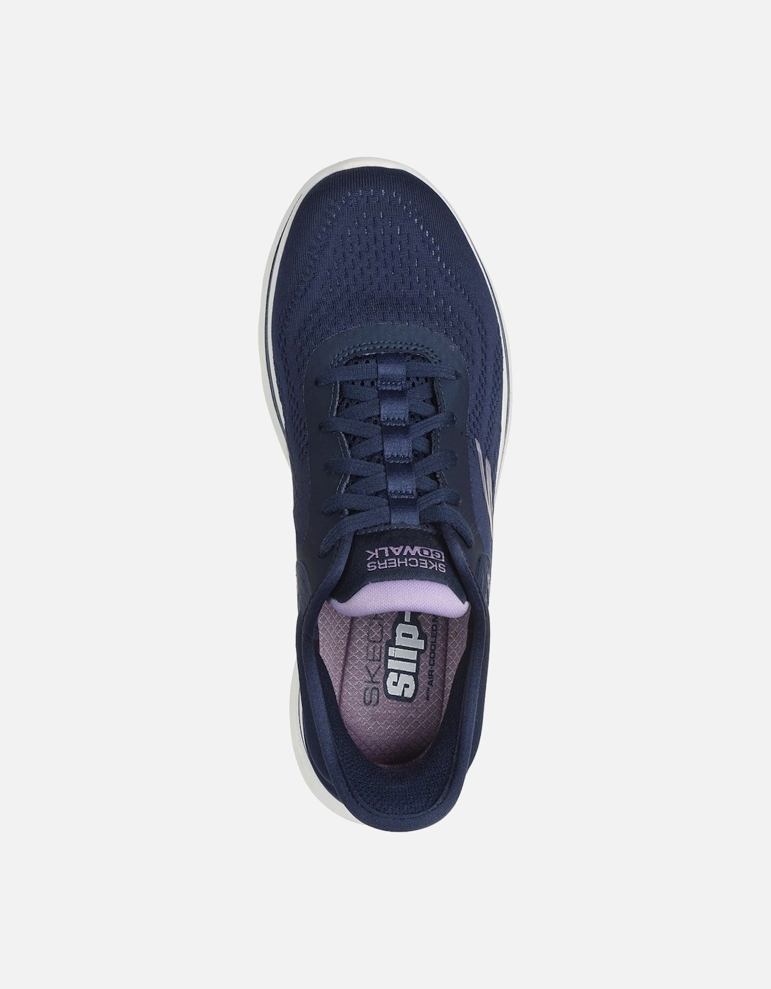 Skechers model GO WALK 7 - Valin Shoe Female in Navy/Lavender