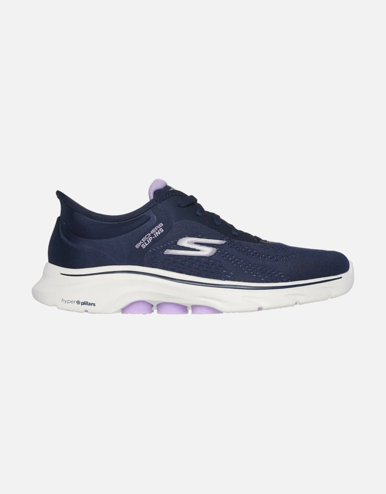 Skechers model GO WALK 7 - Valin Shoe Female in Navy/Lavender