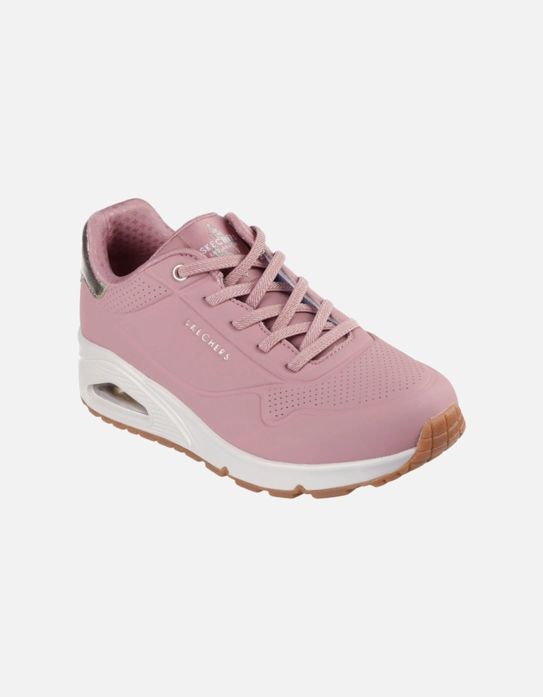 model Uno - Shimmer Away Trainer Female in Rose