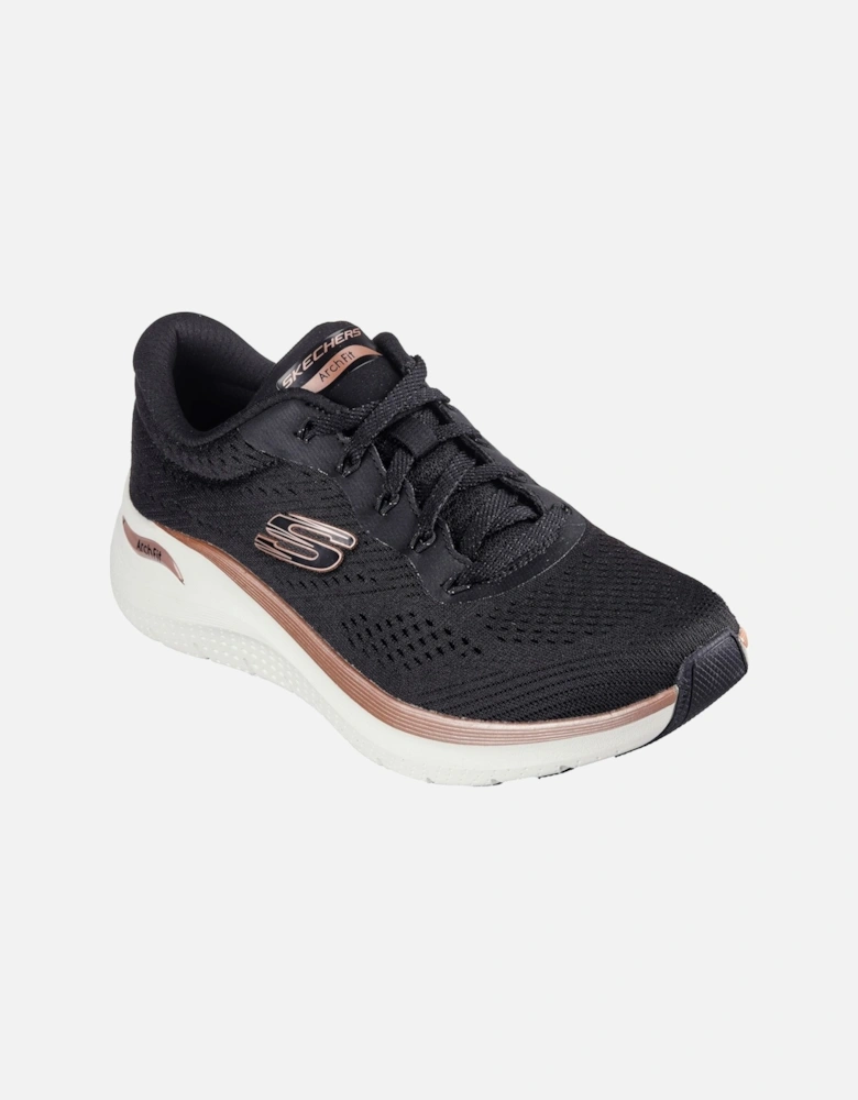 Arch Fit 2.0 Glow The Distance Textile Women's Black/Rose Gold Trainers