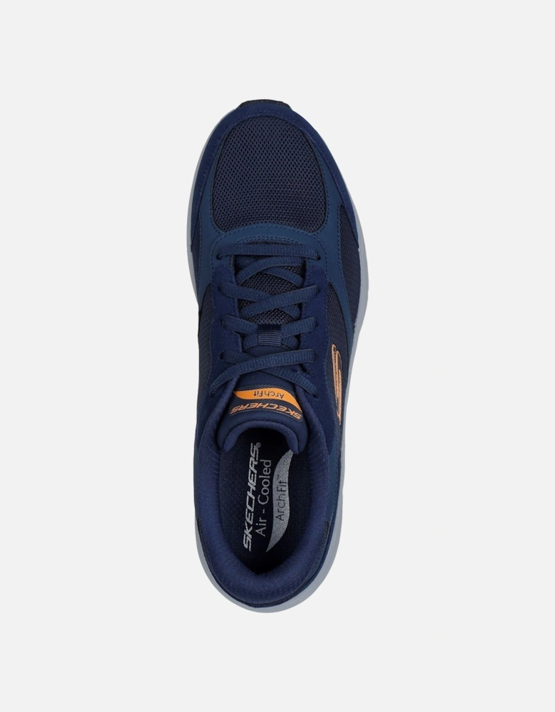 Arch Fit 2.0 The Keep Leather Men's Navy/Orange Trainers