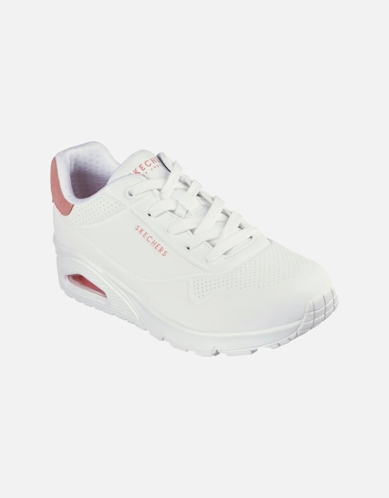 Uno - Pop Back Synthetic Women's White/Coral Trainers