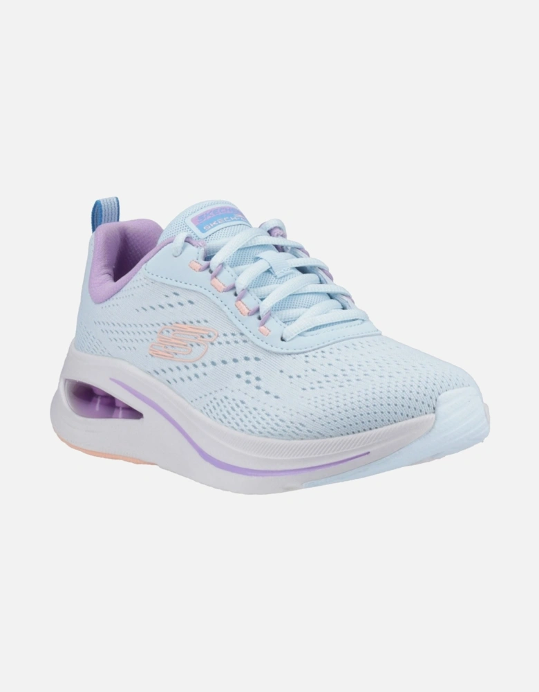 model Skech-Air Meta - Aired Out Trainer Female in Light Blue/Multi