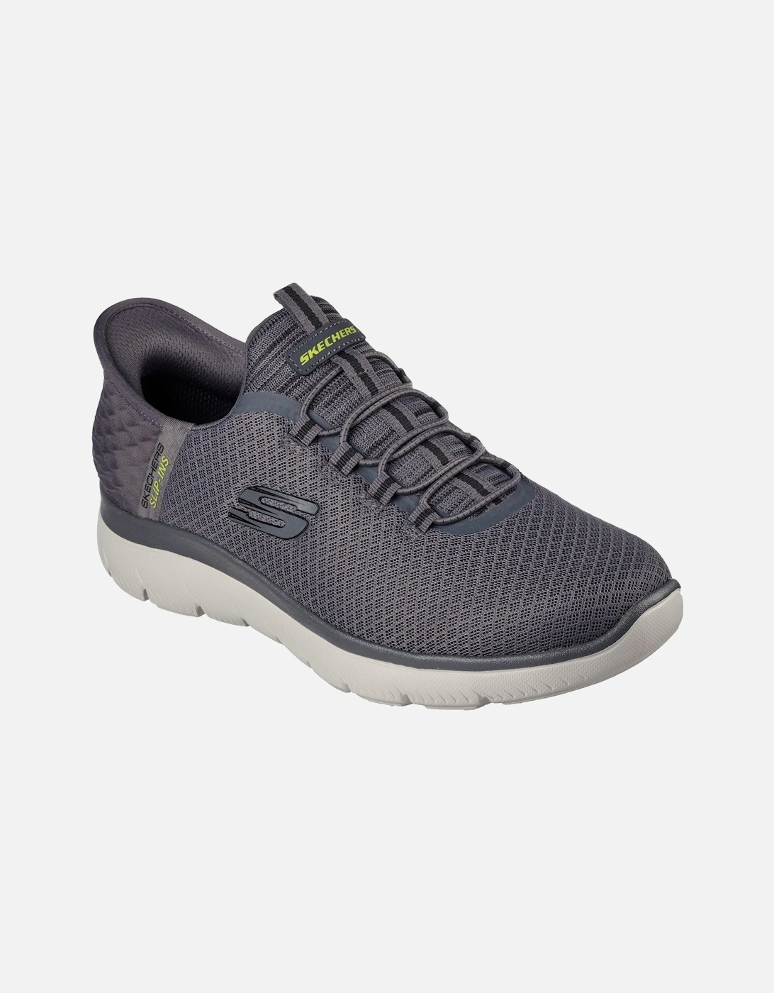 Slip-ins: Summits - High Range Polyester Men's Charcoal Trainers, 10 of 9