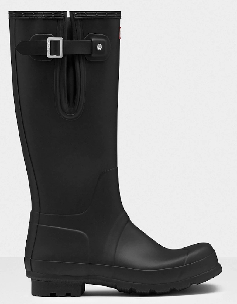 Original Side Adjustable Rubber Men's Black Wellington Boots