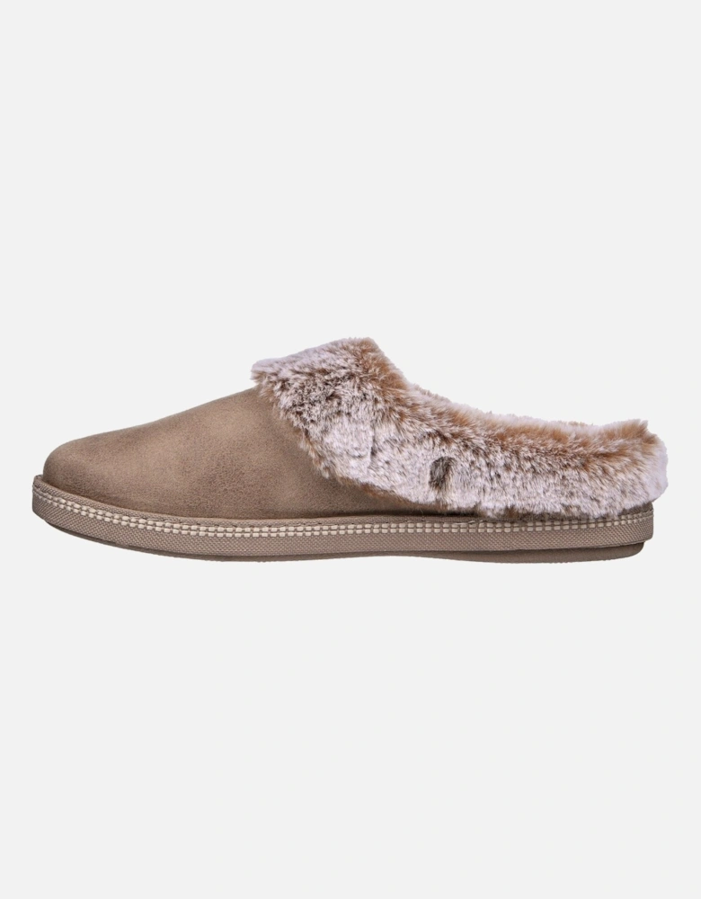 Cozy Campfire Lovely Life Polyester Women's Taupe Slippers