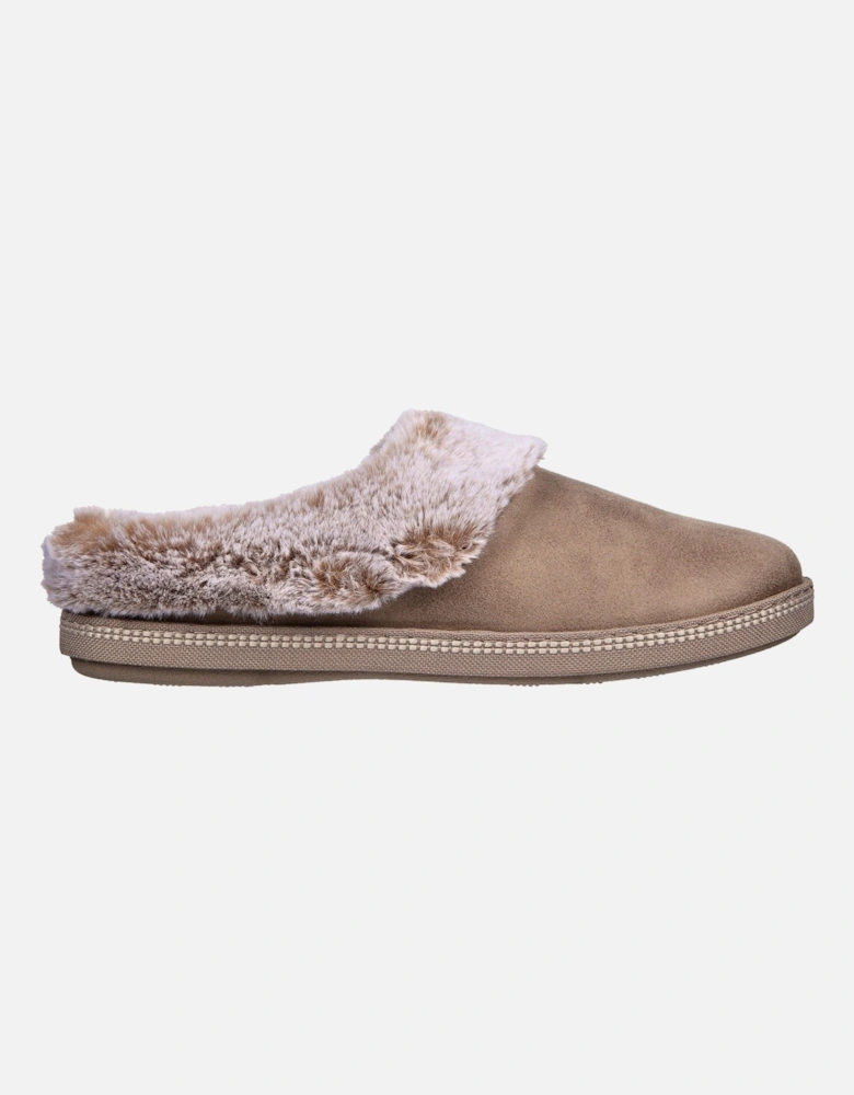 Cozy Campfire Lovely Life Polyester Women's Taupe Slippers