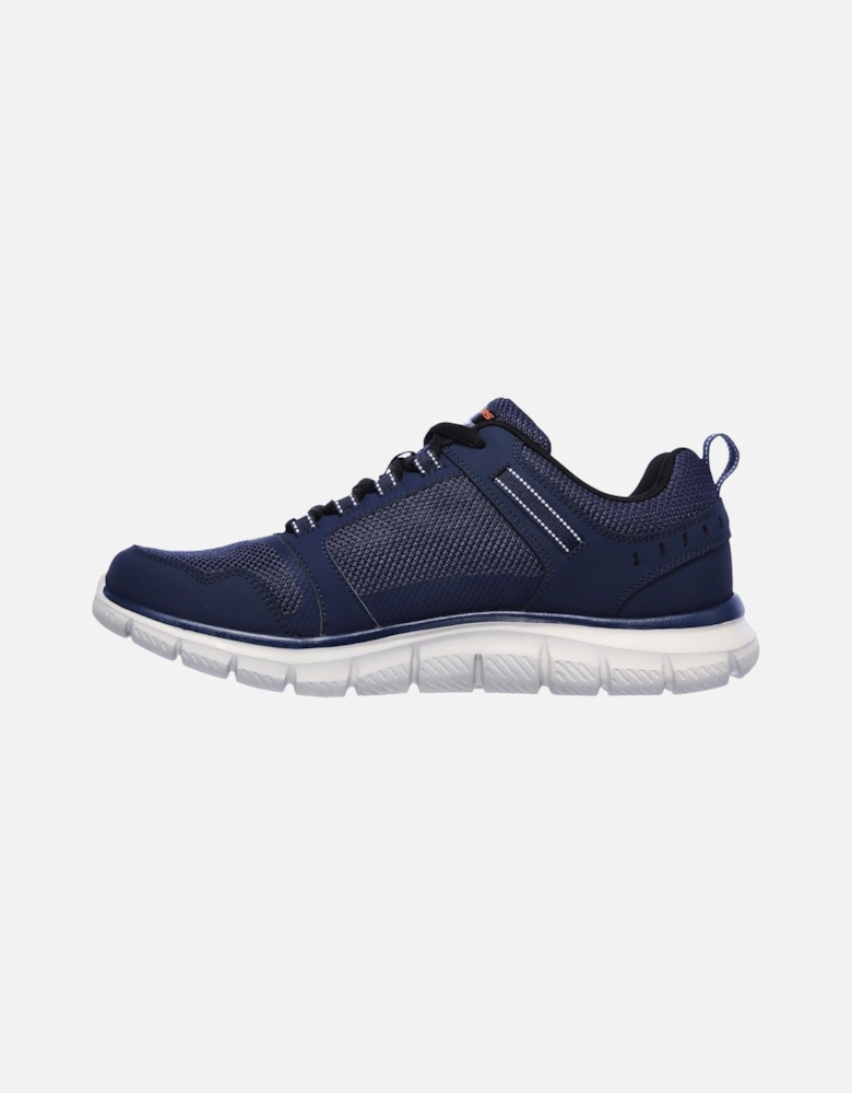 Track Knockhill Leather Men's Navy/Orange Trainers