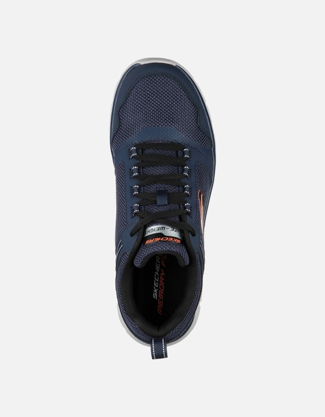 Track Knockhill Leather Men's Navy/Orange Trainers