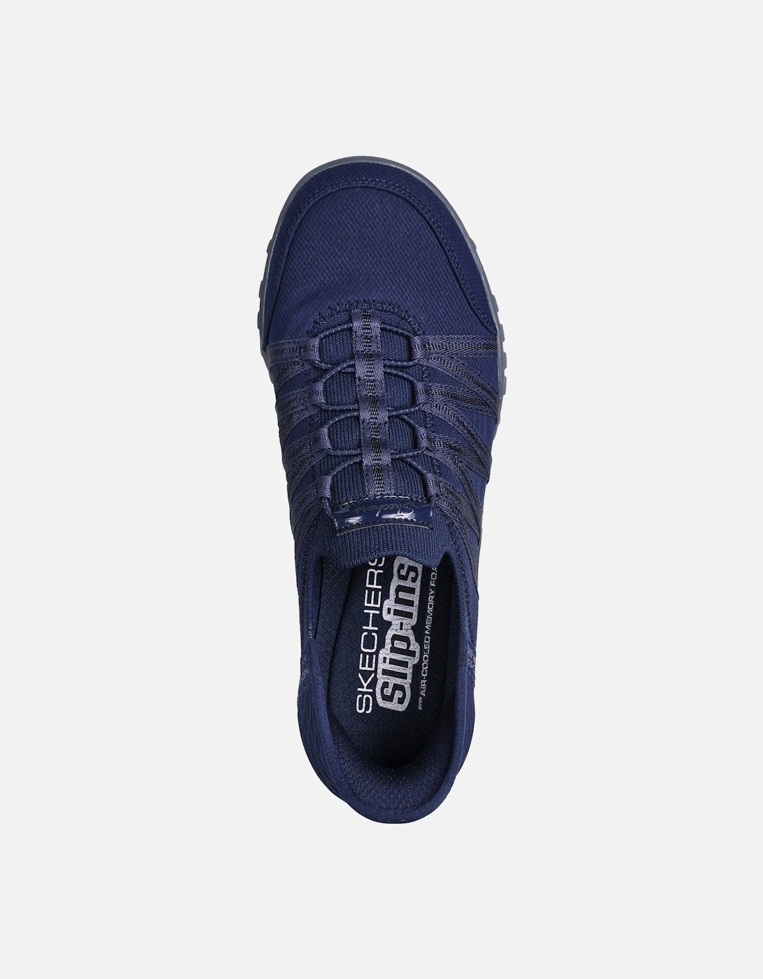 Breathe-Easy - Roll-With-Me Textile Women's Navy Trainers