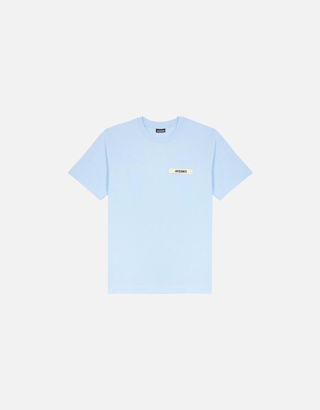 Jacquemus Men's Jacquemus The Gros Grain Logo T Shirt Sky Blue