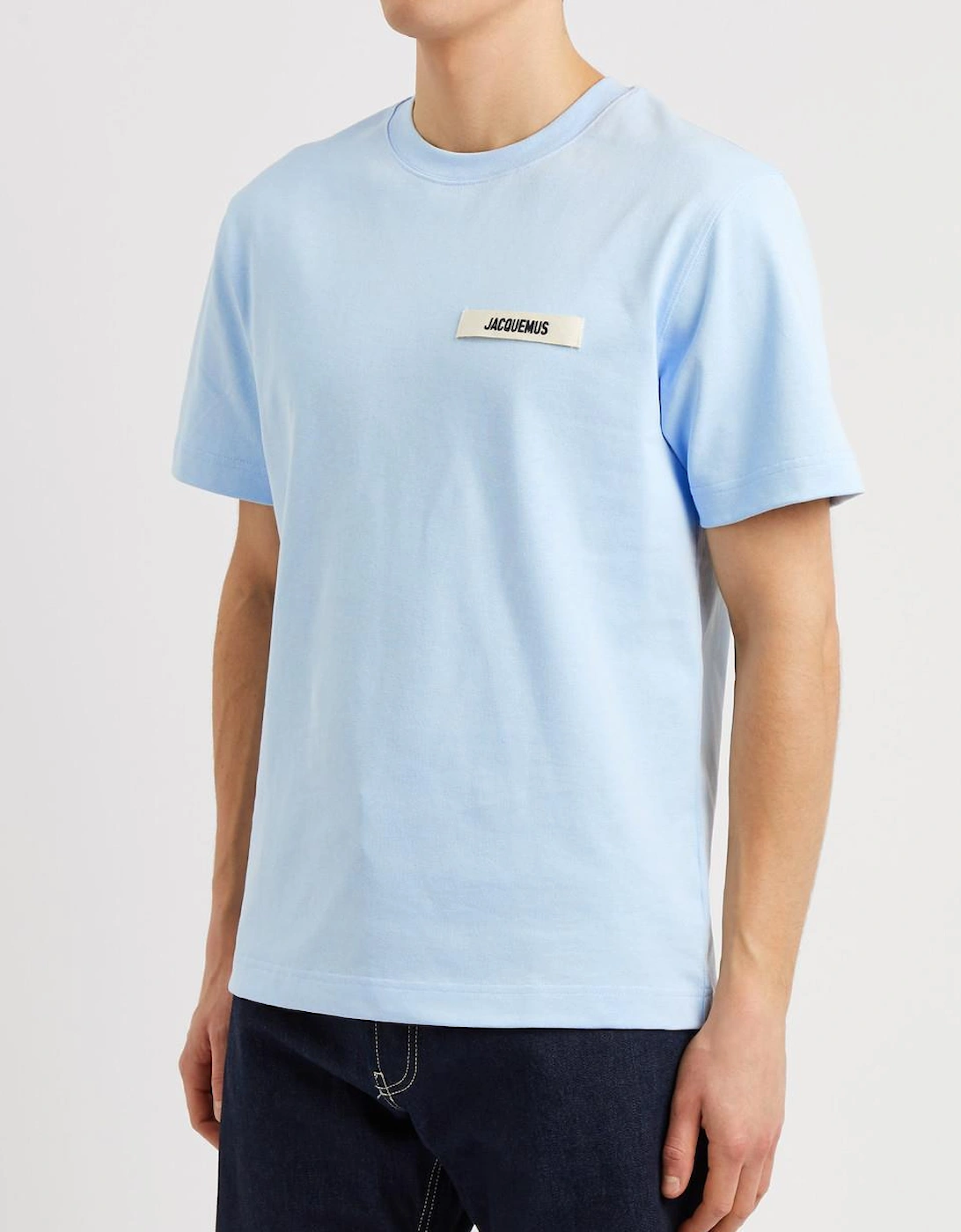 The Gros Grain Logo T Shirt Sky Blue