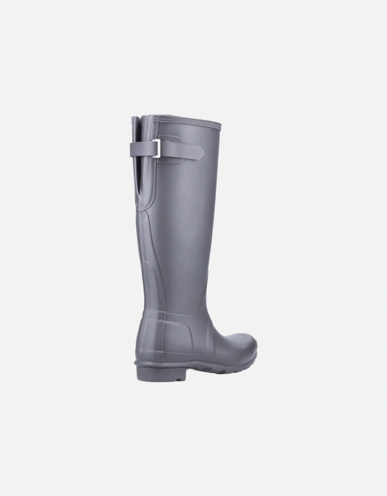 Original Tall Back Adjustable Rubber Women's Black Wellington Boots