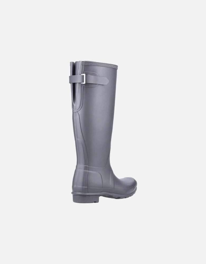 model Original Tall Back Adjustable Wellington Boots Female in Black