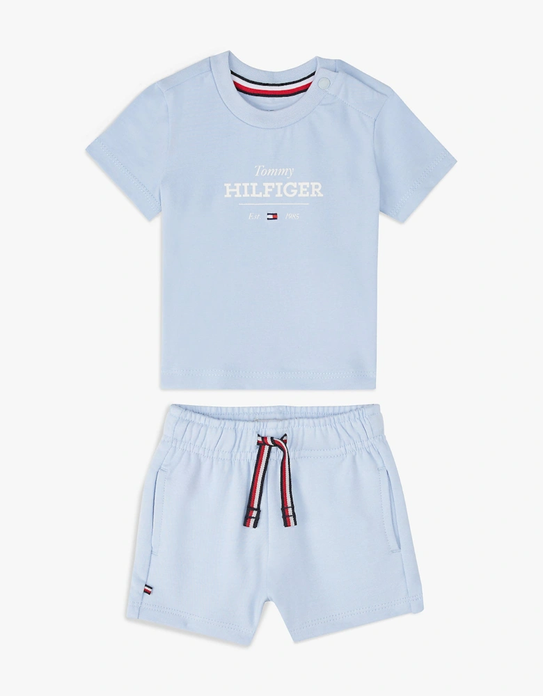 BABY/TODDLER BLUE SHORTS SET 2047