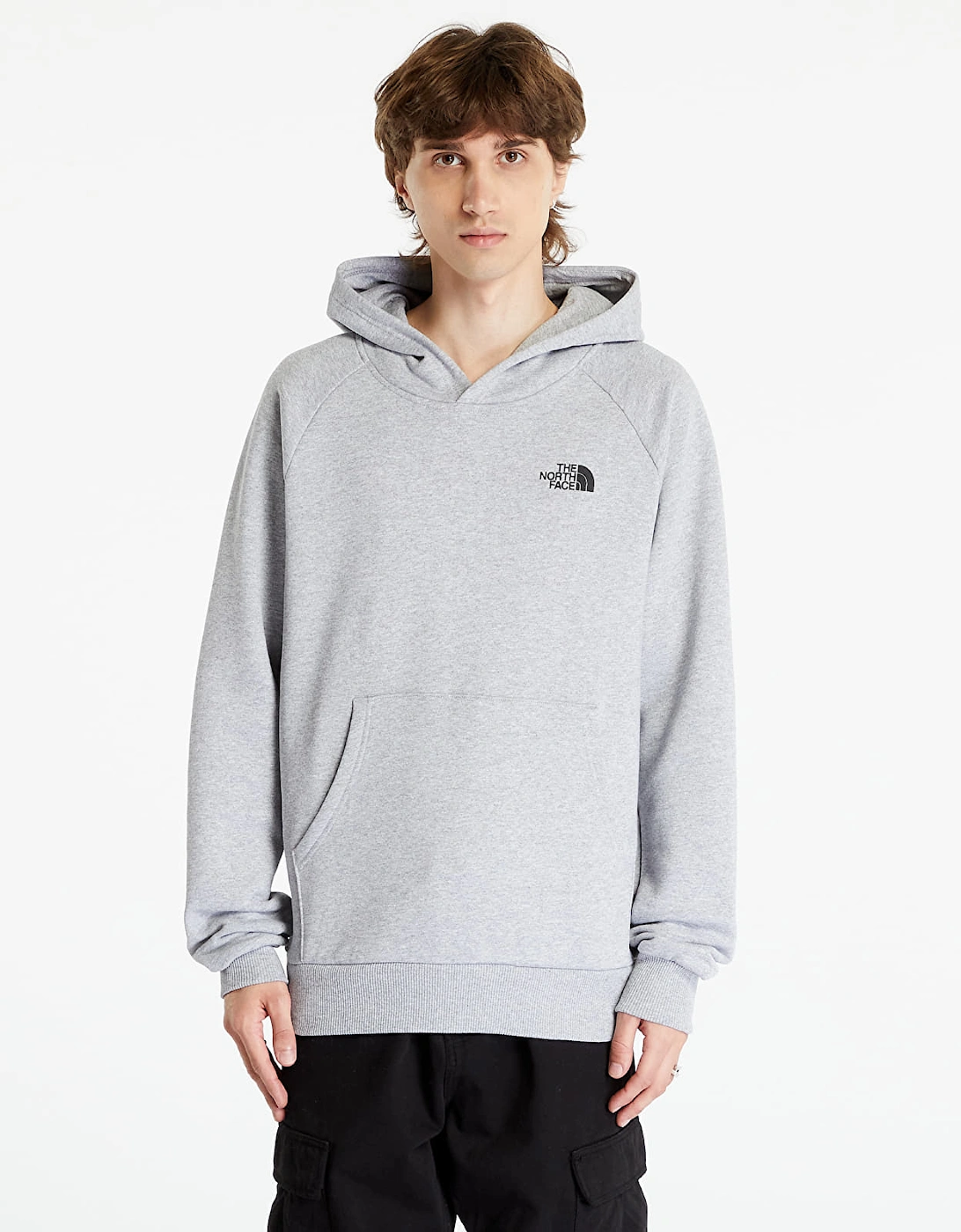 Men's The North Face Raglan Redbox Hoodie  REDUCED FROM £64.99 NOW ONLY £44.95 - Grey - Size: 38