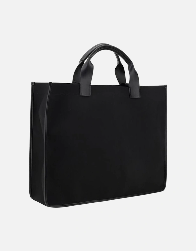 Cabas Tote Bag with Magnetic Closure Women - Black Shoulder Bags