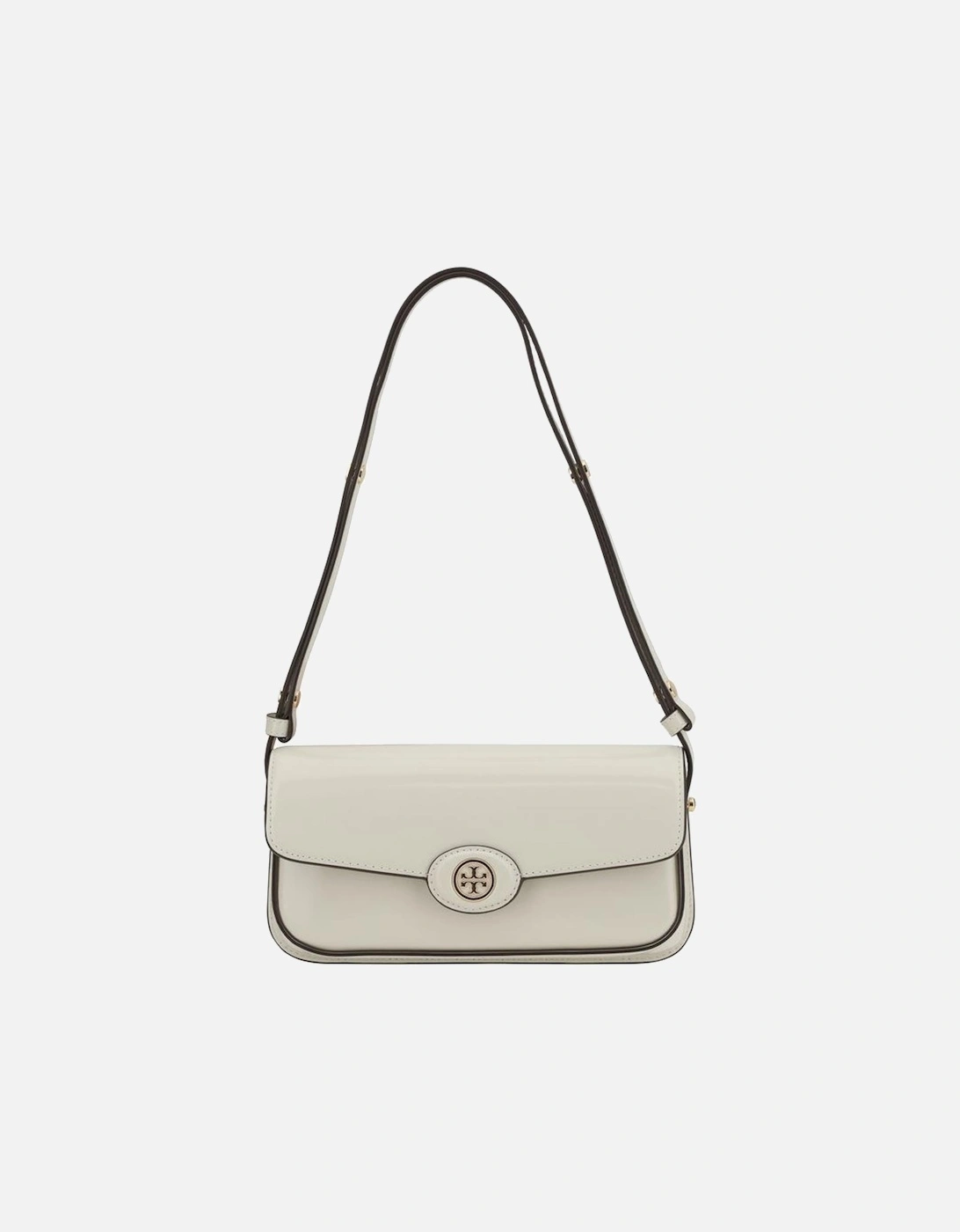 Robinson Leather Shoulder Bag with Adjustable Strap Women - Cream, 5 of 4