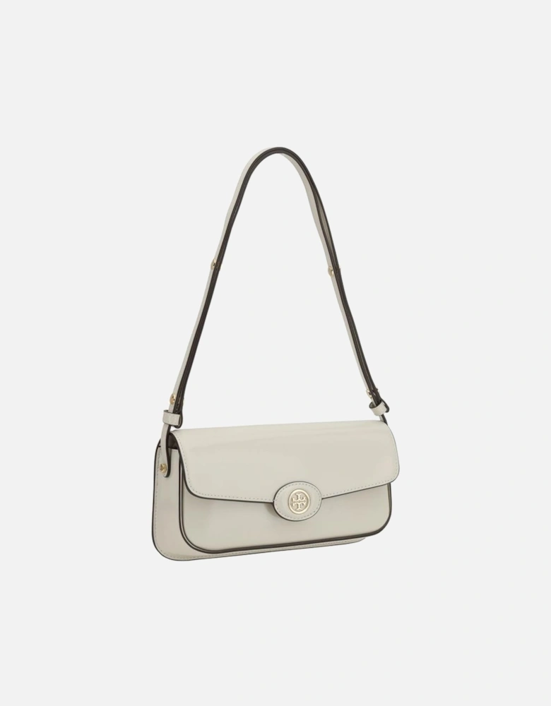 Robinson Leather Shoulder Bag with Adjustable Strap Women - Cream