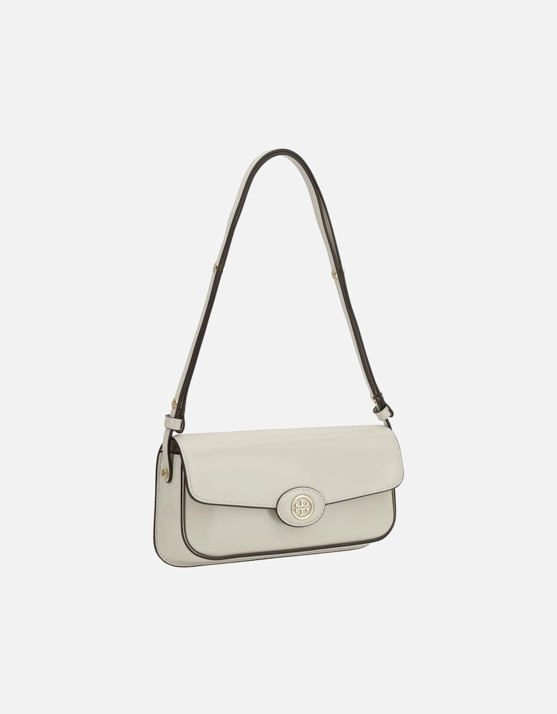 Robinson Leather Shoulder Bag with Adjustable Strap Women - Cream