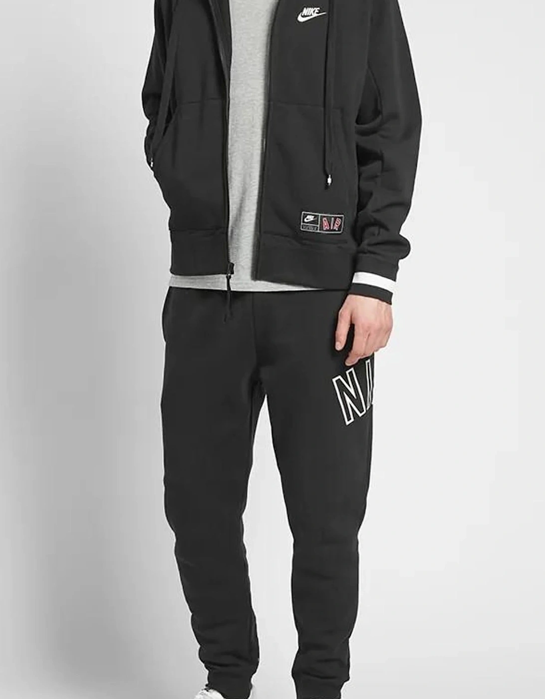 Men's Air Hooded Black Tracksuit, 5 of 4