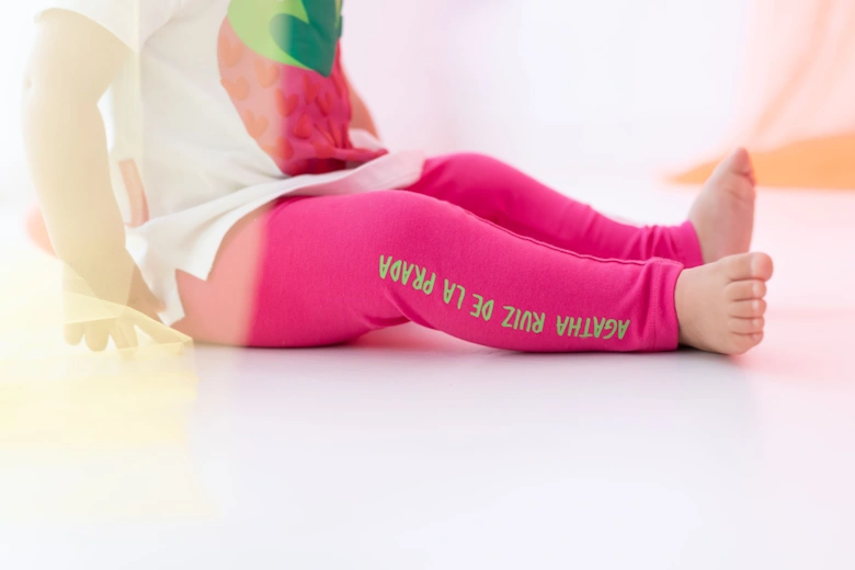 Girls Fuchsia Pink Strawberry Legging Set