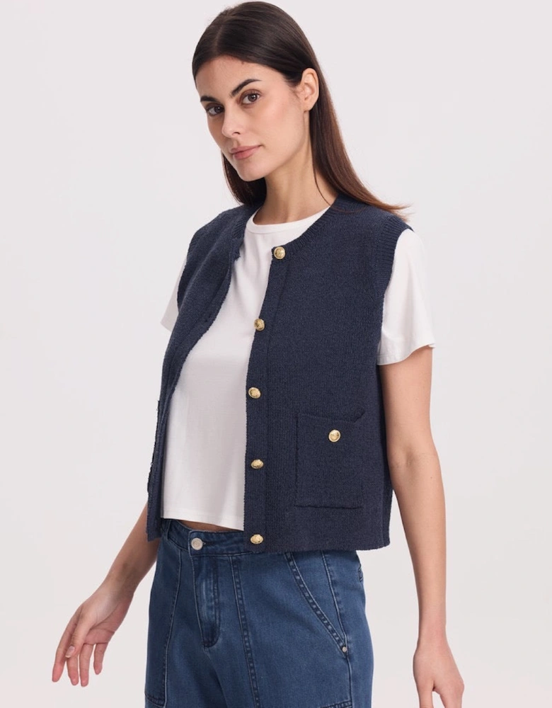 Navy gilet