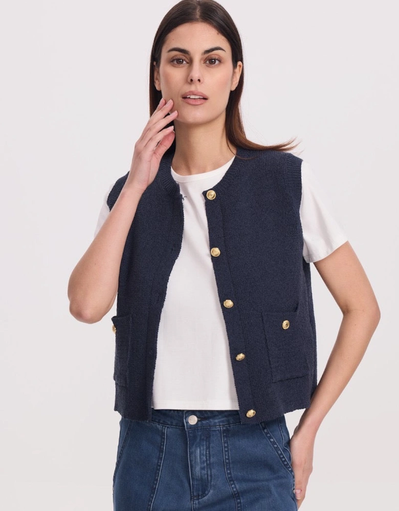 Navy gilet