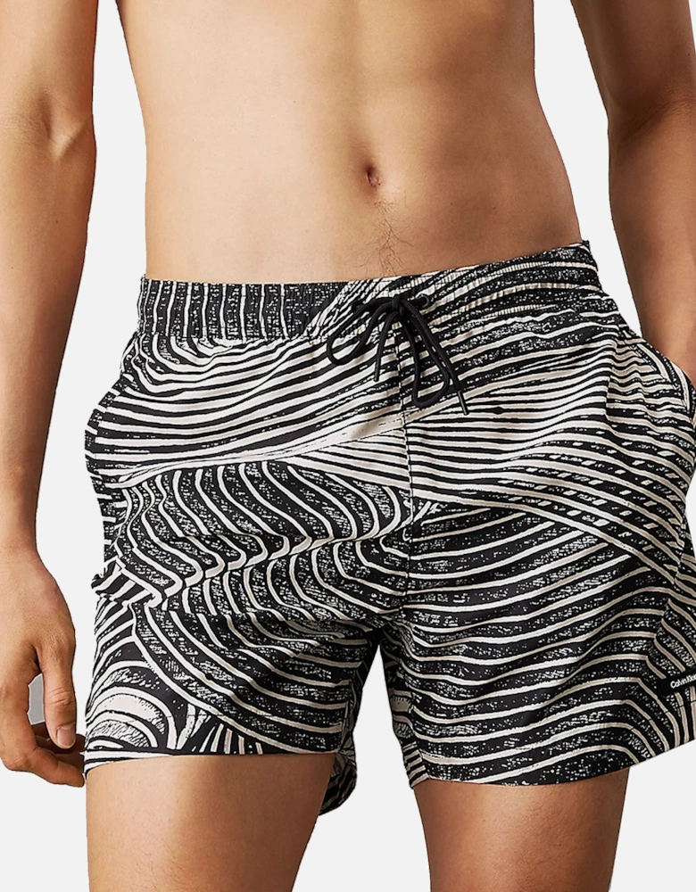 All Over Printed Swim Shorts Palm Leaves