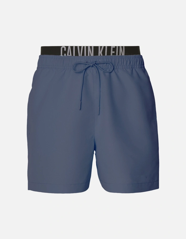 Double Waistband Swim Shorts Grisaille