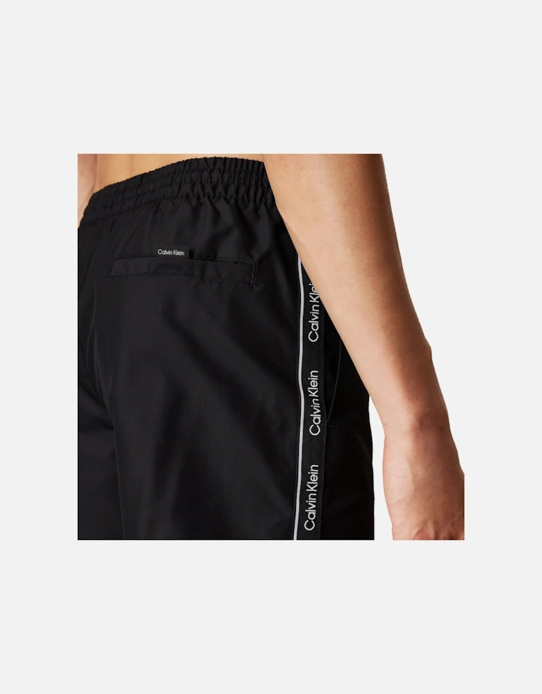 Tape Logo Swim Shorts Black